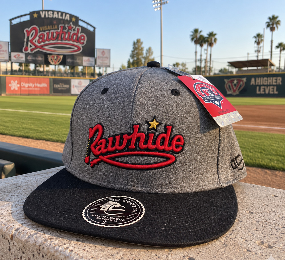 Visalia Rawhide OC Sports Fitted Hat L/XL NWT MiLB Arizona Diamondbacks Cap Rare